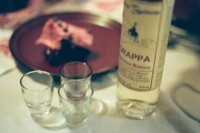 Grappa and cake
