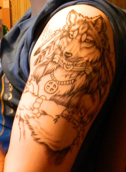Dire wolf chest tattoo | Marina Alex | Flickr