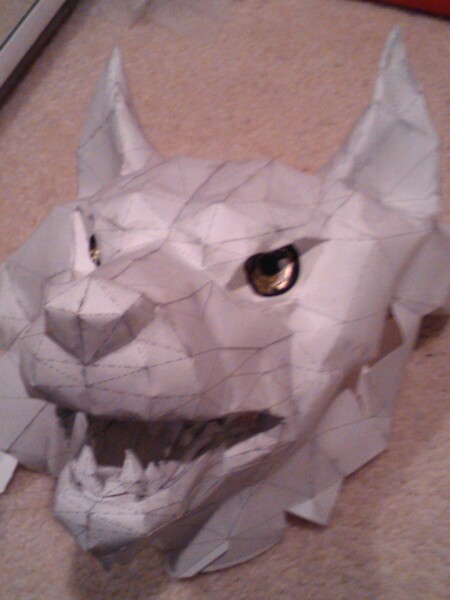 Paper furry mask i made : r/papercrafting