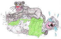 Baloo Tickle Torture Bagheera's Ticklish Claws