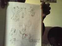 many characters of black&white