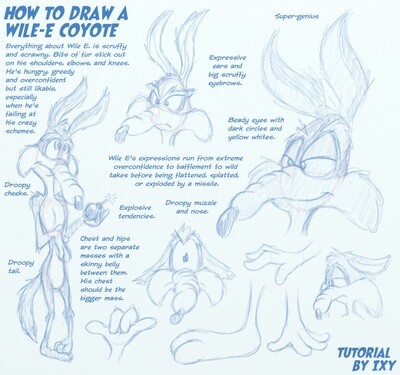 How To Draw a Wile-E Coyote