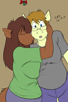 Christmas kiss