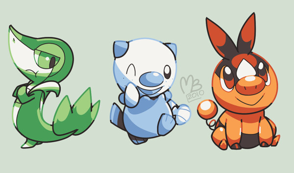 Pokemon Starters 5th GEN by HieloDogWolf -- Fur Affinity [dot] net