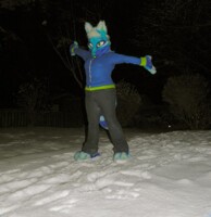 Lookit! Snow!