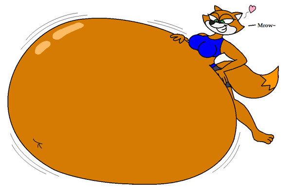 Foxy Roxy loves her big belly by bond750 -- Fur Affinity [dot] net