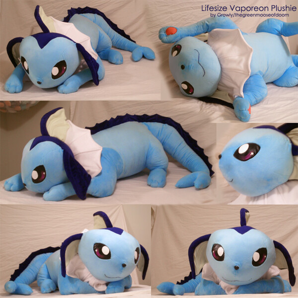 life size vaporeon plush