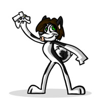 Gamer husky by Morti-Ink