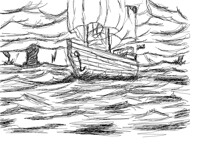 the ship... the travel start