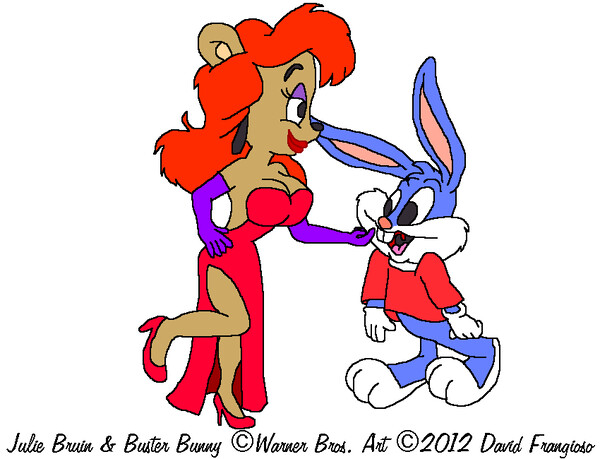 Julie Bruin Seduces Buster Bunny by tpirman1982 -- Fur Affinity [dot] net Julie Bruin Seduces Buster Bunny by tpirman1982