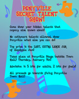 MLPFIM Ponyville Talent Show Flyer
