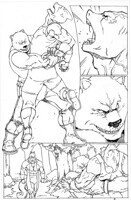 Comic Commission: sharkman vs Stain by chase-chase part3of4