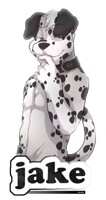 Jake Dalmatian Badge by Red Rusker