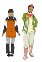 Treepie and Barbet