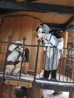 Rally and Qmick on the playground 