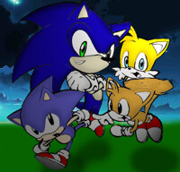 Sonic - Mephiles, Silver, Shadow and Knuckles by KyuuketsukiVentus -- Fur  Affinity [dot] net