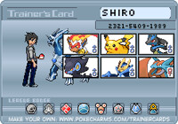 My Pokémon Diamond Trainer card (FC included)