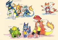 pokeformers: rescue bots and TFanimated