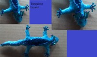Turquoise Lizard Pin