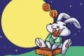 Rabbit eating moon cakes
