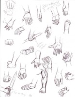 bunch of hands stuff