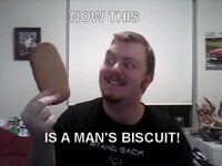 Manly biscuit.