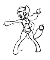 anthro Applejack wip