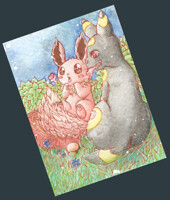 Eevee and Umgreon