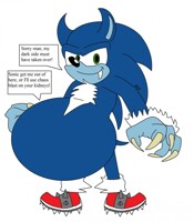 Sonic the Werehog eats Shadow