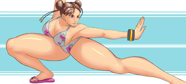 Chun Li In Bikini by Omnu Fur Affinity dot net