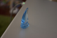 Translucent blue resin claw test