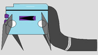 Boss fortress sprite with lazar shooter