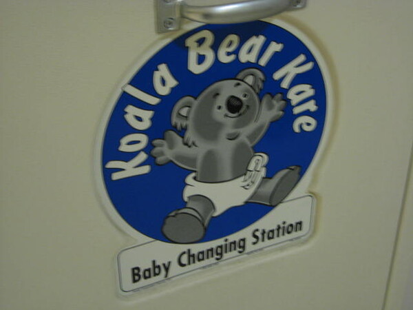 Koala bear shop changing station