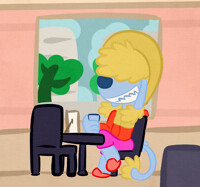 Friday the 13th request - A Dingo at a cafeteria!