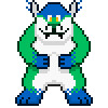 Animated] Wulfric 'Sonic' Style Sprite by SvinnValdyr -- Fur