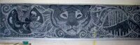 Earth Tiger chalk mural
