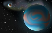 Planet and moon