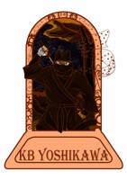 Shadowy Ninja Steampunk Badge