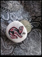 Tribal-Ish Ferret on Stone