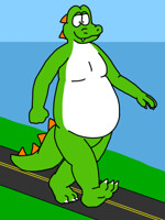 BigDino with a BigBelly