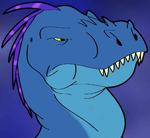 Tiny) Dinosaur Avatar - Blue