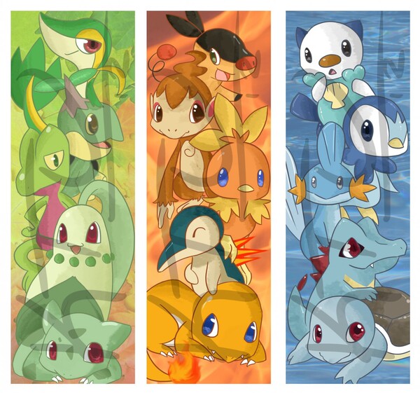 Pokemon Crossing Gen 5 Starters by Sloth-Power -- Fur Affinity [dot] net