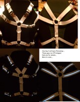 White on White Electroluminescent Harness