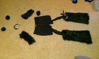my fur suit so far! WIP