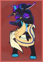 Ty giving Dynerray a piggyback