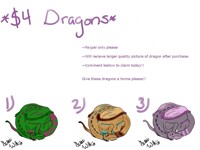 Dragon Adoptables!!!! $4