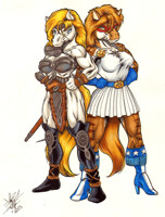 Lady Liberty and Germania - Colors by Adam Fullerton