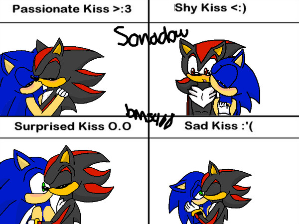Sonadow kiss by Pixeloze -- Fur Affinity [dot] net