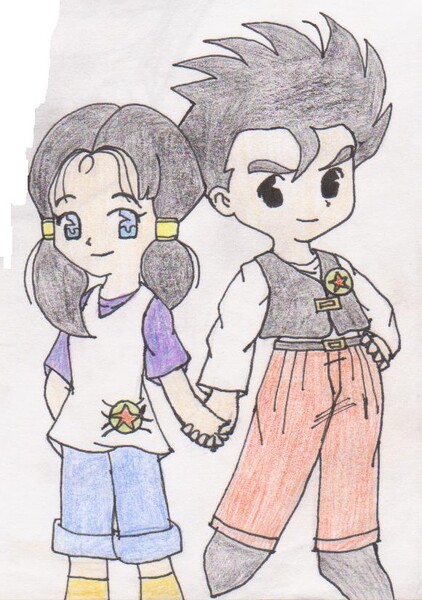 HM Style Gohan and Videl by maakurinohime -- Fur Affinity [dot] net
