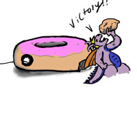 Im small and I see a doughnut